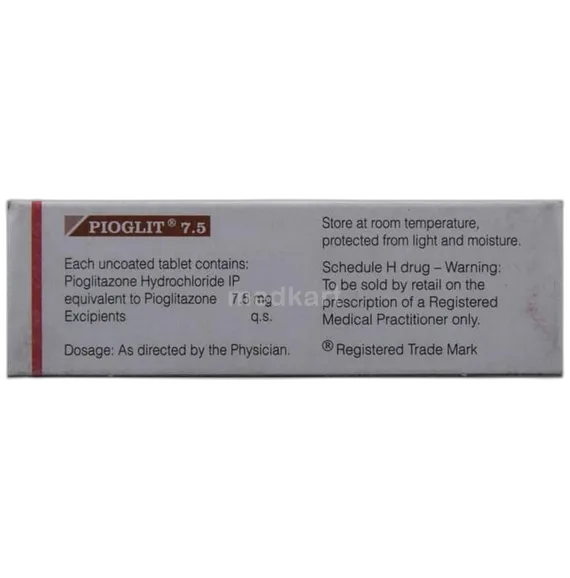 pioglit 7.5mg tablet 10's